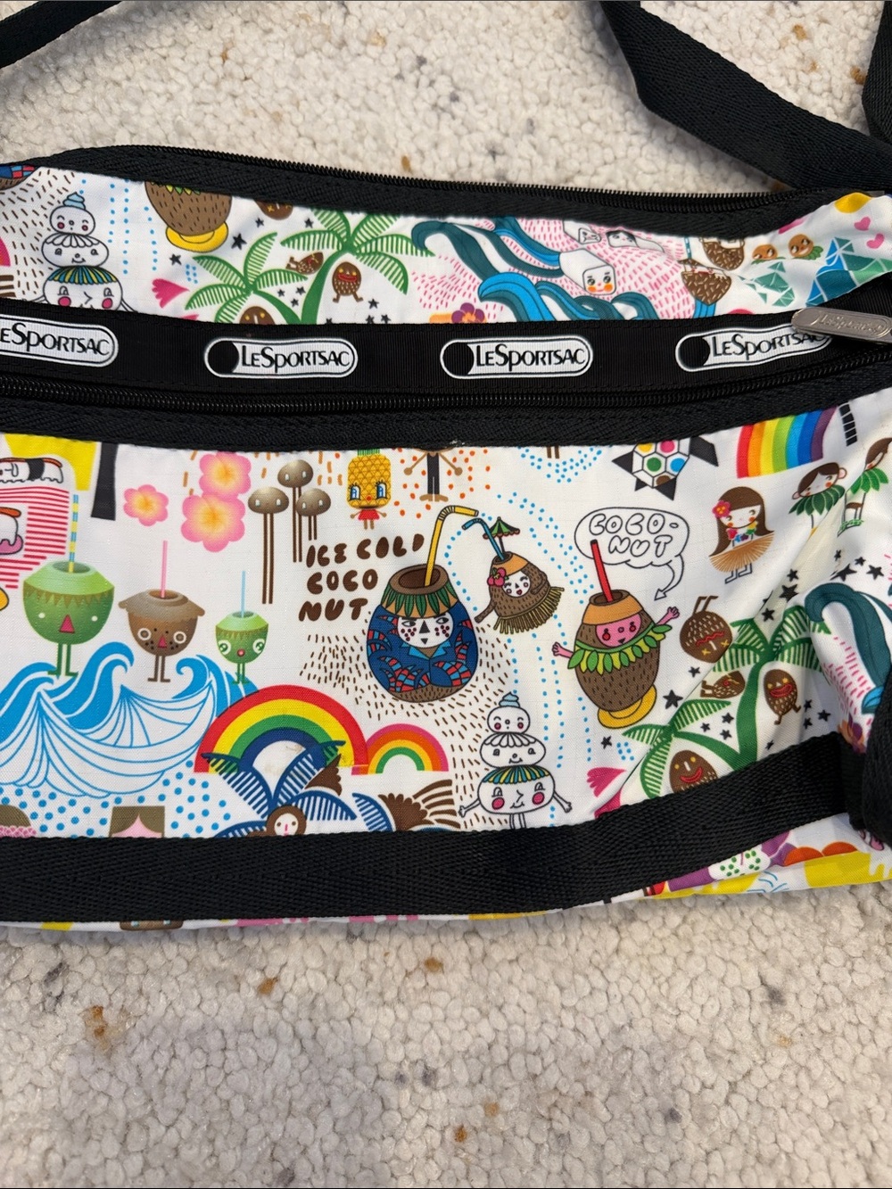 Lesportsac limited edition Hawaii bag with matching pouch - Picture 3 of 13